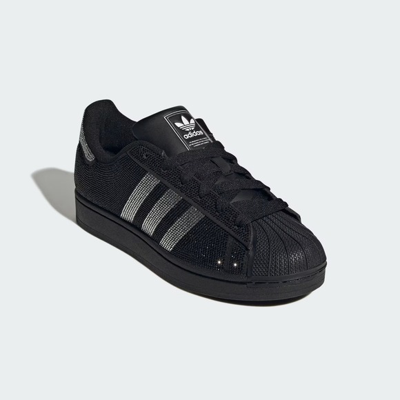 9W - [NEW] Women's adidas Superstar II 'Rhinestone' Shoes 'Black' IH4200 - Picture 4 of 8